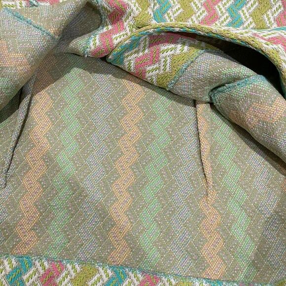 Anthropologie Aldo Martins Women 12 Chevron Blazer Jacket Bamboo Spain Designer - Picture 12 of 16